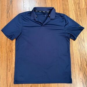 Nike Men's Dri-Fit Polo, Navy Short-Sleeved